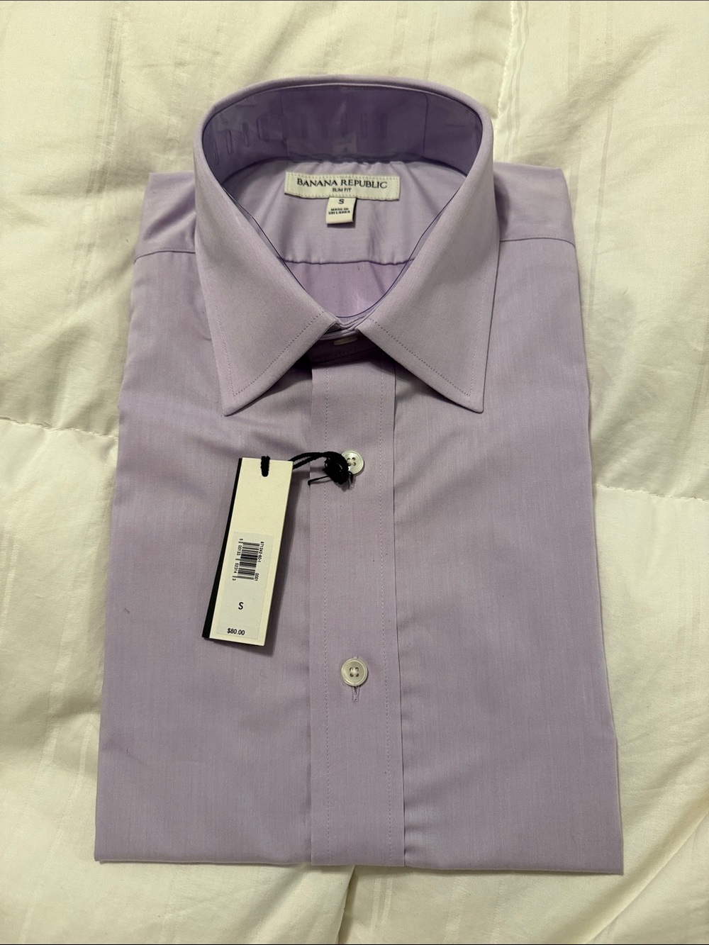 New Banana Republic Men's Light Lavender Dress Shirt